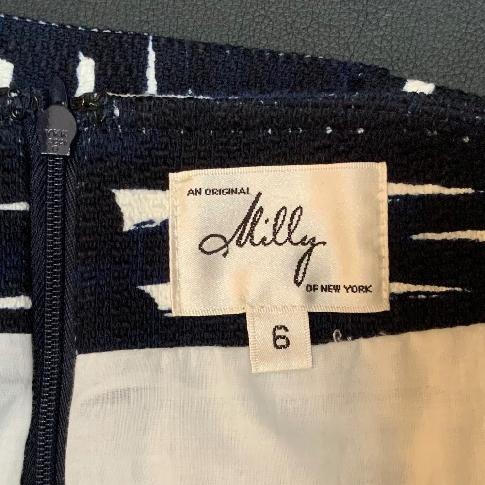 Milly Blue/White Mini Skirt NWOT (6) - Picture 5 of 6